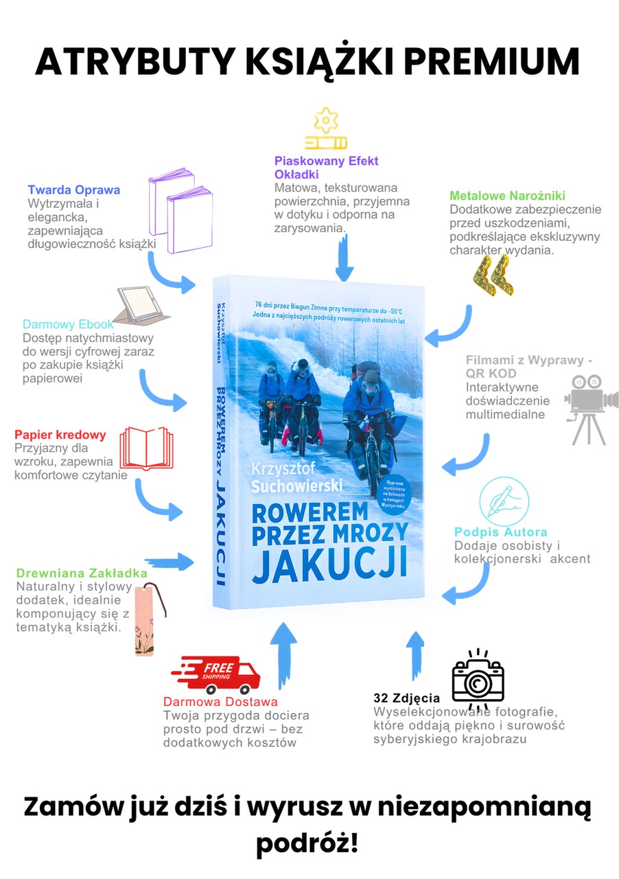 Książka "Rowerem przez mrozy Jakucji" - obrazek 2